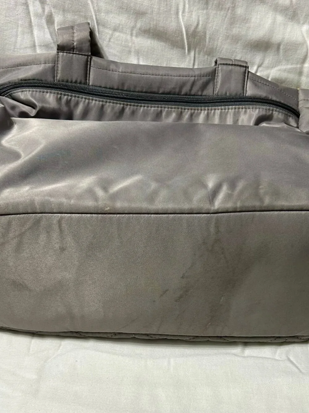 Skip Hop Diaper Bag with Two Smaller Accessory Bags & Folding Changing Pad Gray